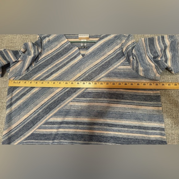 Alfred Dunner Women’s Plus Size A Fresh Start Striped 3/4 Sleeve Top Sz 2X - Picture 8 of 10
